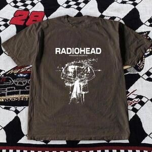 Gildan Men Brown T-Shirt, Radiohead Brown T-Shirt